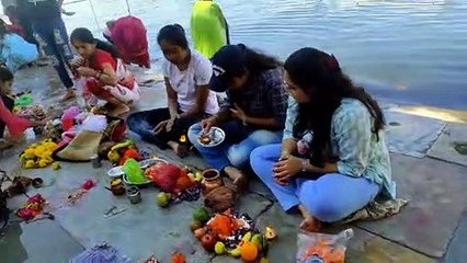 कन्याओं ने किया पथवारी पूजन