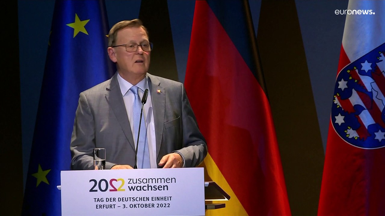 'Miteinander auf Augenhöhe': Keine ausgelassene Stimmung bei Einheitsfeier