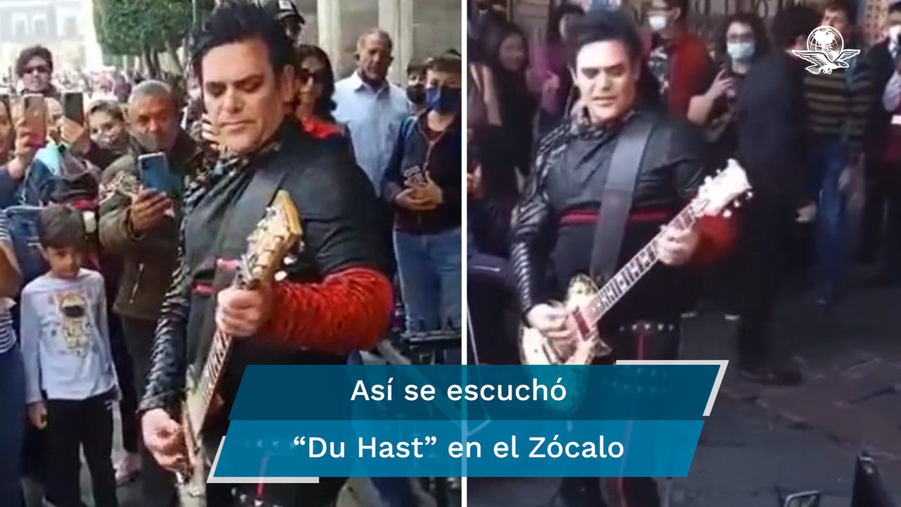 Sorprende Rammstein a sus fans con palomazo en el Zócalo