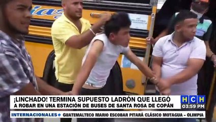 Linchan a supuesto ladrón en Santa Rosa de Copán