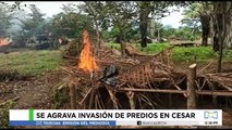 Crece la tensión en Cesar: invasores de tierras amenazan a autoridades con machetes