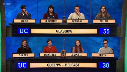University Challenge S52E06 Glasgow vs Queens,Belfast