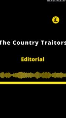 Editorial en inglés: The Country Traitors
