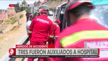 Choque Múltiple: Tres personas fueron internadas en el Hospital Arco Iris tras accidente en la Autopista La Paz - El Alto