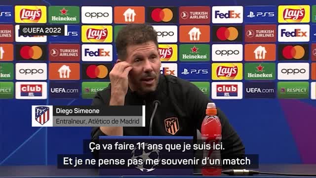 Groupe B - Simeone : Les résultats de Bruges parlent d'eux-mêmes