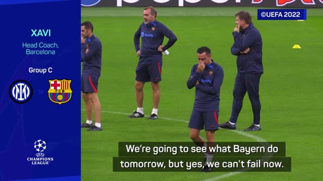 'Inter clashes will decide UCL progression' - Xavi