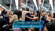Mujeres pelean en el Metro “por un asiento”