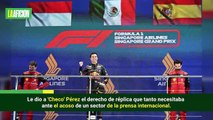 Checo' Pérez piensa que lo quieren fuera de F1: “tal vez por que soy mexicano”