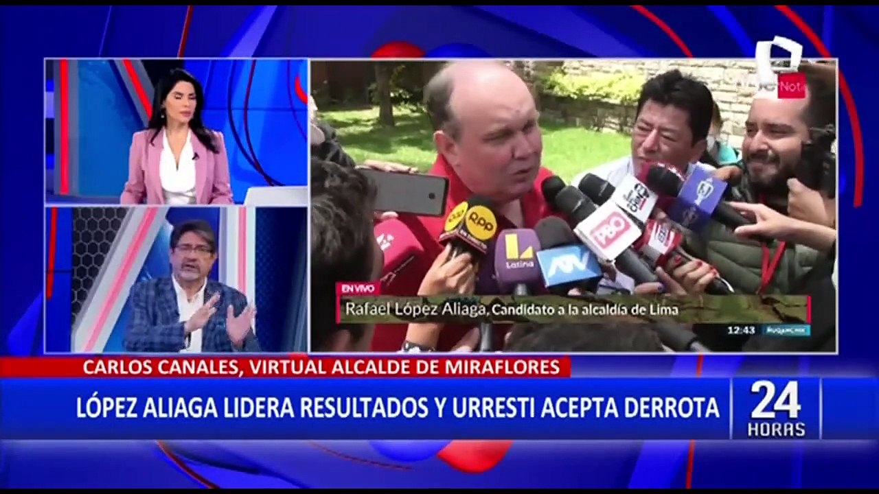 Nuevo alcalde de Miraflores, Carlos Canales: “El que votó por Urresti, estaba avalando a Castillo”