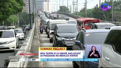 Mga commuter at motorista, naperwisyo dahil sa traffic dulot ng Meralco Avenue closure | BT