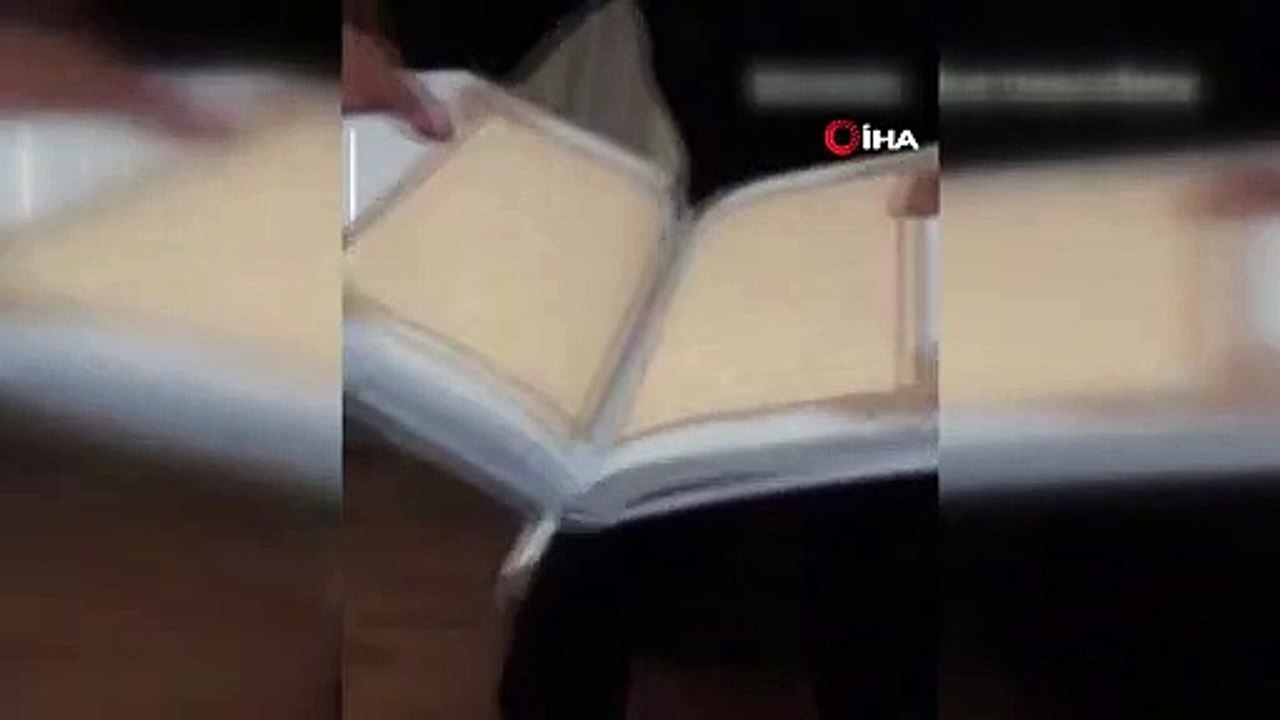 İçki masasında Kur'an-ı Kerim'i yırtıp yaktılar, o anları sosyal medyadan paylaştılar