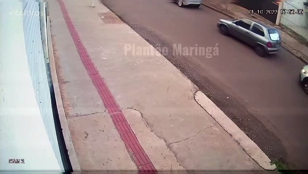 Câmera registra casal sofrendo atentado a tiros em Maringá