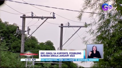 ERC: Singil sa kuryente, posibleng bumaba simula January 2023 | BT