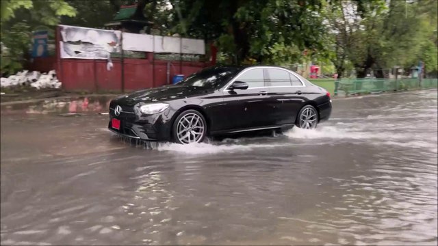Mu Ban Monrada village flooded again Sai Noi district Thailand ddaily motion