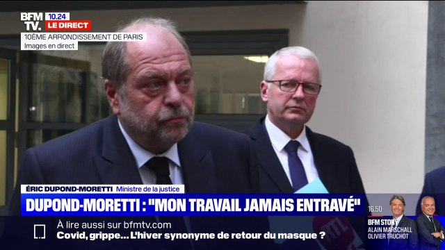 Renvoyé devant la Cour de justice de la République, Éric Dupond-Moretti assure que sa démission n’est pas à l’ordre du jour