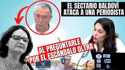 El sectario Baldoví se pone histérico y ataca a una periodista al preguntarle por la imputada Mónica Oltra