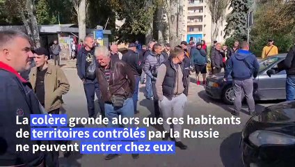 Des Ukrainiens ne peuvent pas retourner dans les territoires contrôlés par la Russie