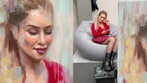 Russian artist relies on his brilliant oil painting skills to portray a beautiful woman