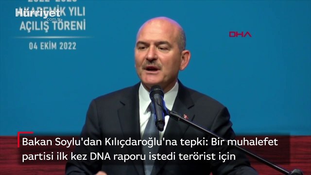 Bakan Soylu: Bir muhalefet partisi ilk kez DNA raporu istedi terörist için