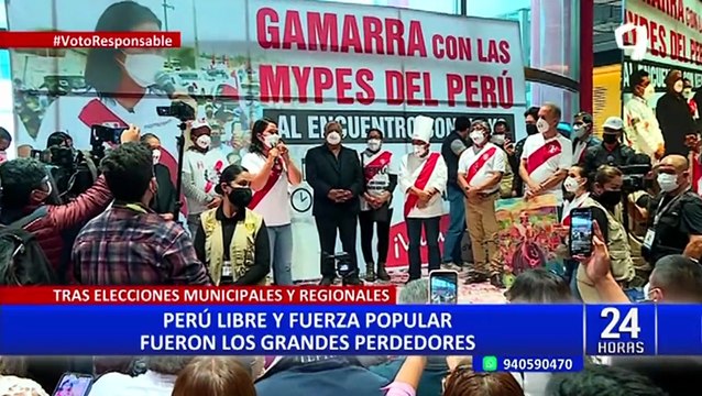 Perú Libre y Fuerza Popular, los grandes perdedores de las elecciones regionales y municipales