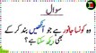 riddles in urdu with answers - urdu paheliyan with answer - paheliyan in hindi with answer