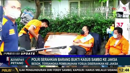 Polri Serahkan Barang Bukti Pembunuhan Brigadir J ke Kejaksaan Negeri Jaksel