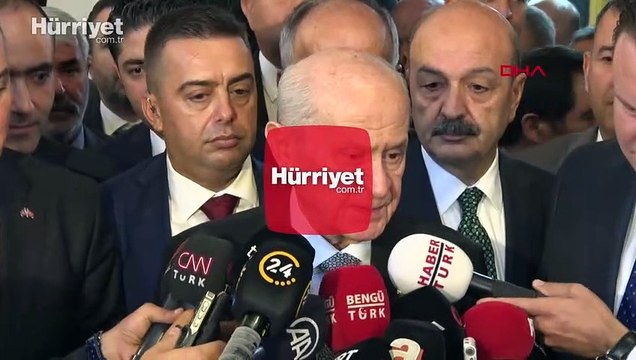 MHP lideri Devlet Bahçeli, gazetecilerin sorularını yanıtladı