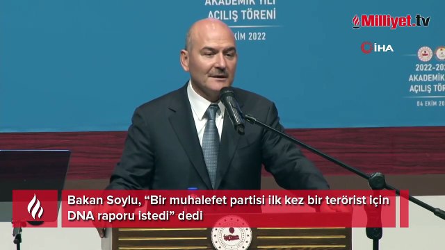 Bakan Soylu: Bir muhalefet partisi ilk kez bir terörist için DNA raporu istedi