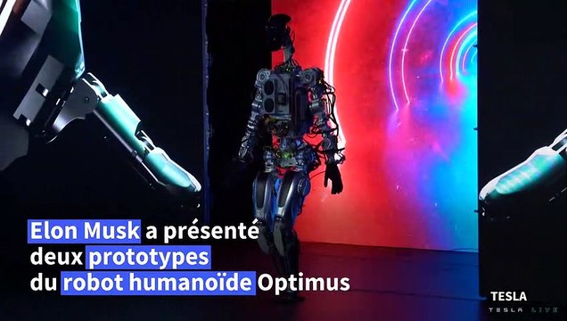 Elon Musk présente Optimus , l'ambitieux robot humanoïde de Tesla