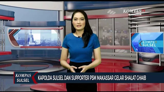 Kapolda Sulsel Dan Supporter Psm Makassar Gelar Shalat Ghaib