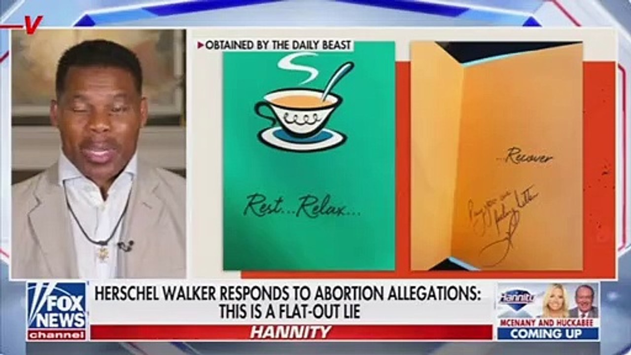 'I Send Money to a Lot of People': Herschel Walker Responds to Check Woman Claims Was For Abortion