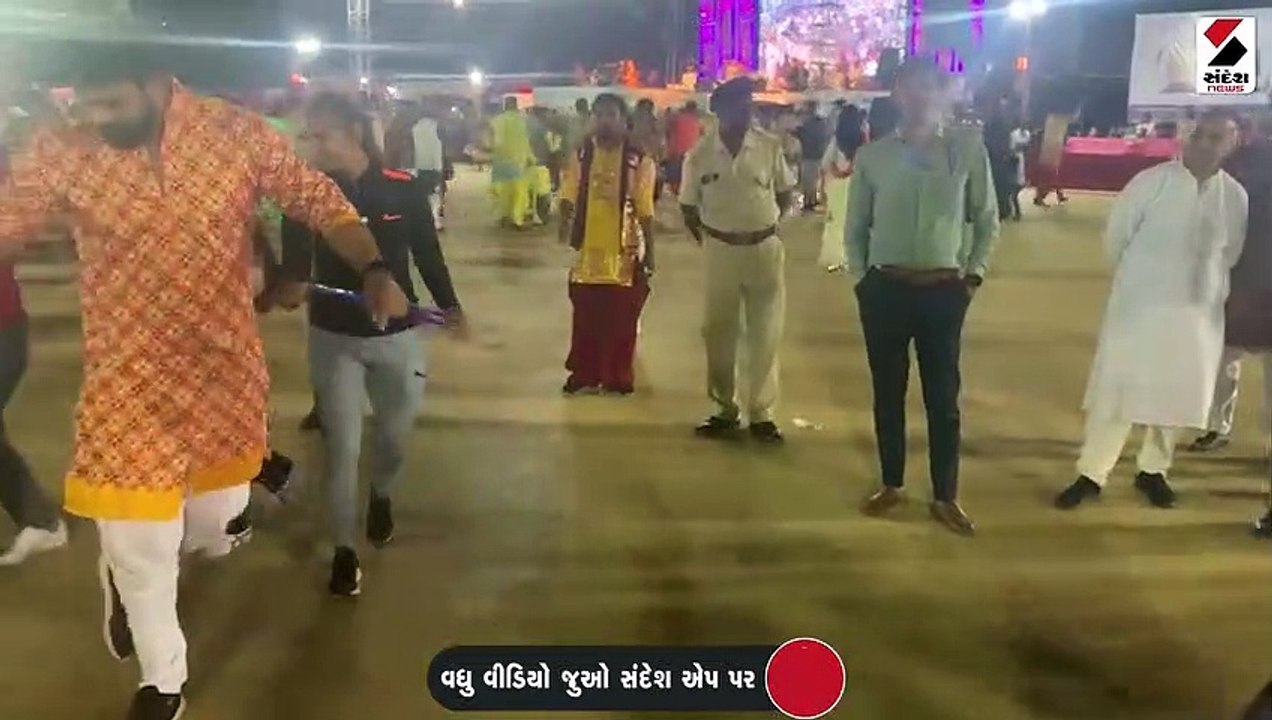 નેશનલ ગેમ્સમાં આવેલા ખેલાડીઓ ગરબે ઘૂમ્યા