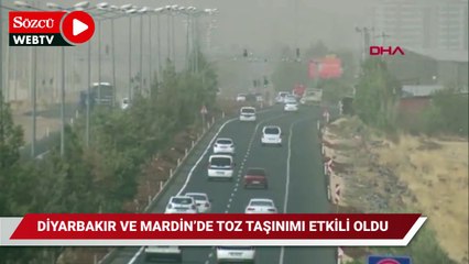 Diyarbakır ve Mardin’de toz taşınımı etkili oldu