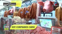 Así los precios del pollo y la carne de cerdo y res en la Central de Abasto CDMX