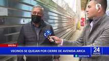 Breña: negocios perjudicados tras cierre de avenida Arica por obras del Metro de Lima