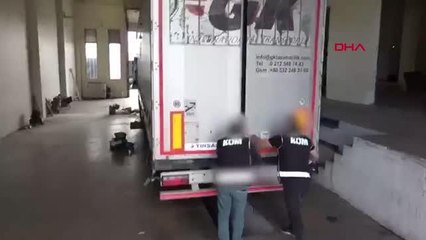 EDİRNE'DE DURDURULAN TIR'DA 94 KİLO 'SKUNK' VE SUSTURUCULU 3 TABANCA ELE GEÇİRİLDİ