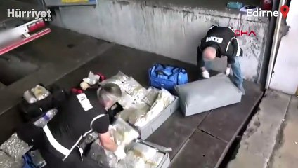 TIR'da 94 kilo skunk ve 3 ruhsatsız silah ele geçirildi