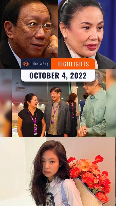 Rappler's highlights: Calida and Trixie, Marcos, and YG protects Jennie | October 4, 2022 | The wRap