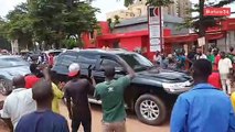 Manifestation à l'aéroport de Ouagadougou contre l'arrivée de la délégation de la CEDEAO