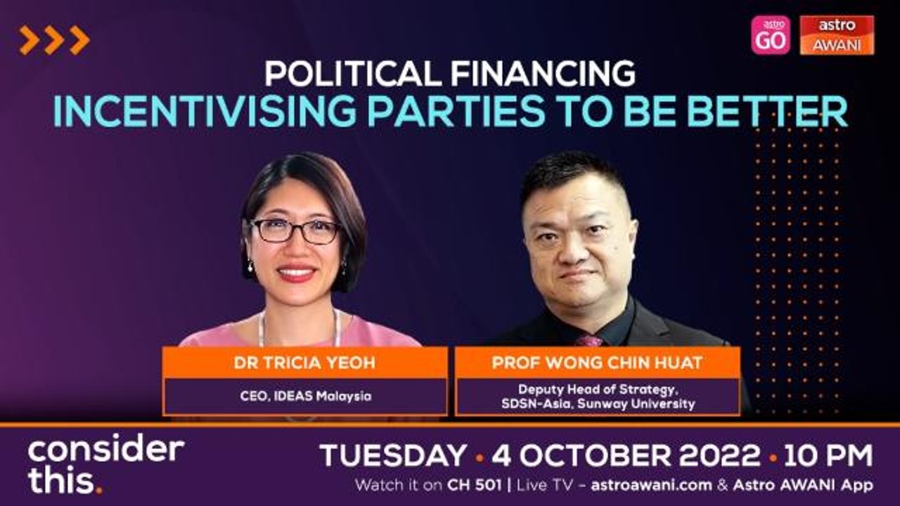 Consider This: Political Financing (Part 2) - “Paying Parties To Be Clean