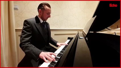 Funeral director awarded for his 12 year service to the bereaved plays the piano