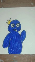 How to draw Blue/Roblox Rainbow friends