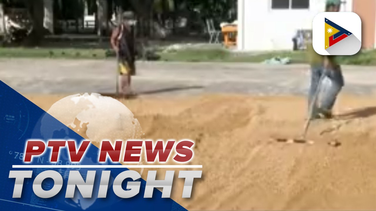 Farmers in Pangasinan try to dry up wet palay to increase yield after Super Typhoon 'Karding' flooded several farms in the province