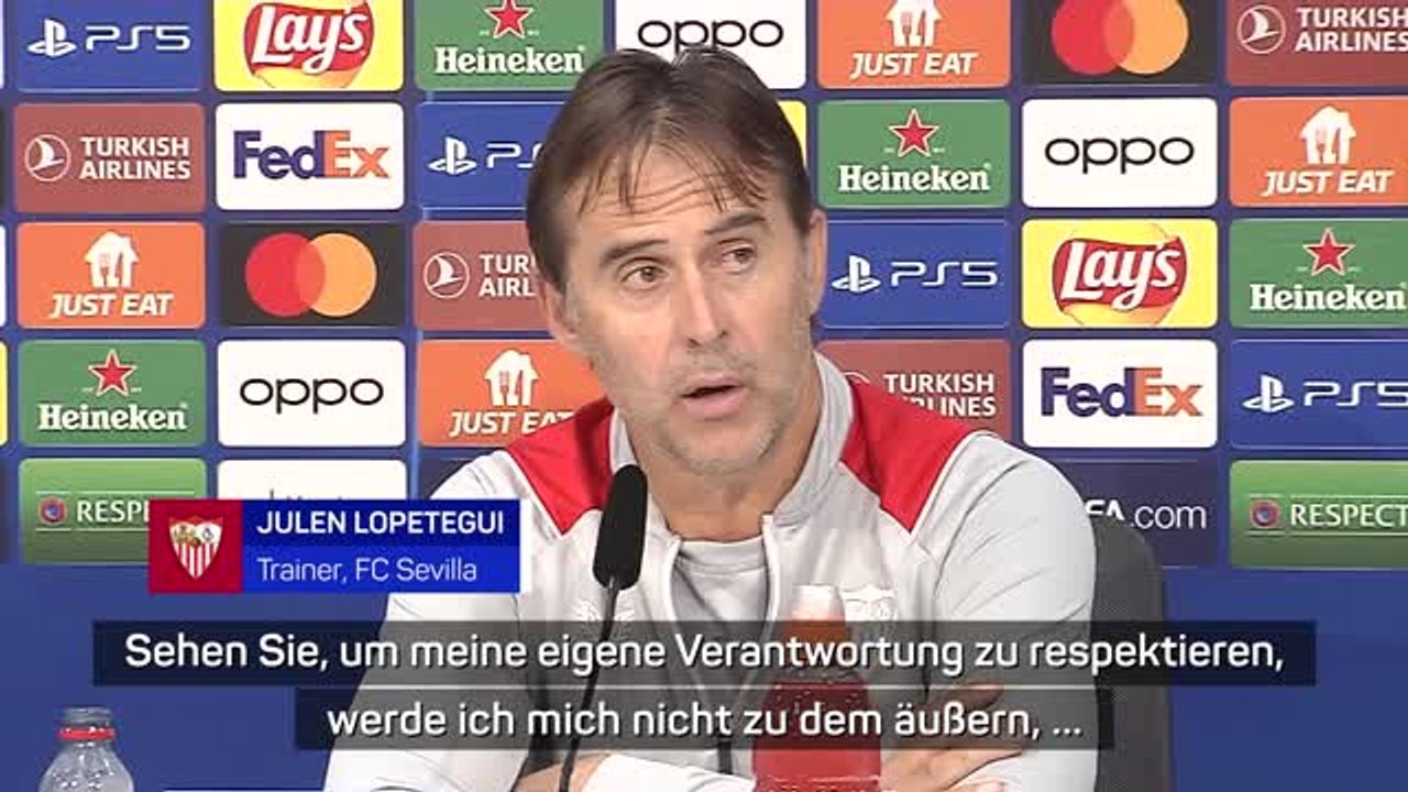 Entlassung schon fix? lopetegui bleibt wortkarg