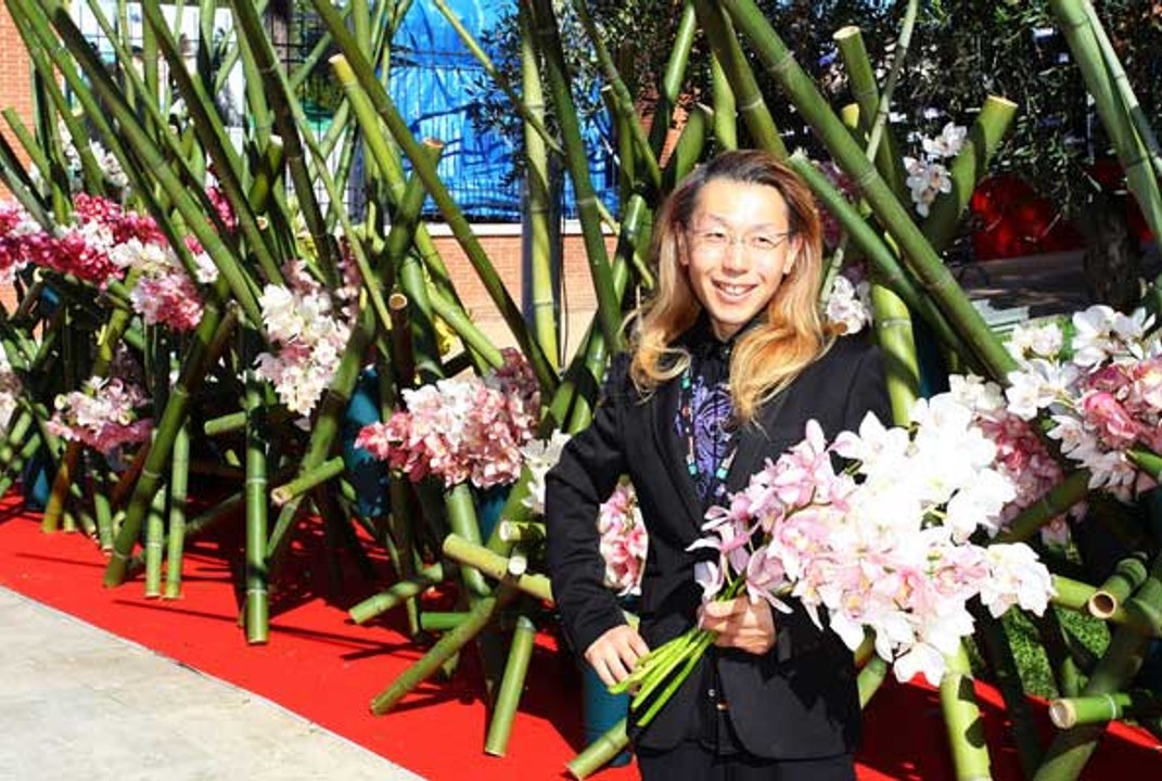 Orchidee in passerella