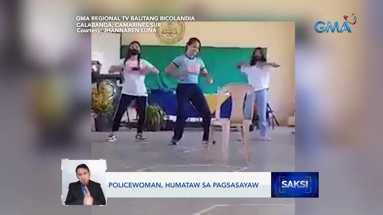 Policewoman, hataw sa pagsasayaw para sa kanilang crime prevention campaign | Saksi