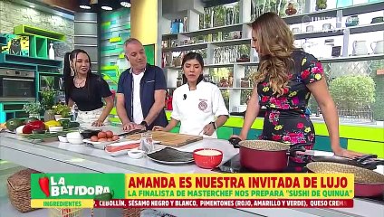 Cocina de lujo: Amanda de MasterChef preparó dos variedades de sushi 