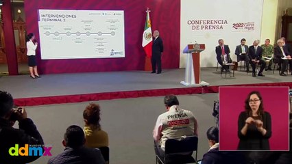 Claudia Sheinbaum presentó los trabajos para reforzar los cimientos de la Terminal 2 del AICM