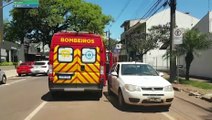 Carros se envolvem em colisão no Centro e Corpo de Bombeiros é mobilizado