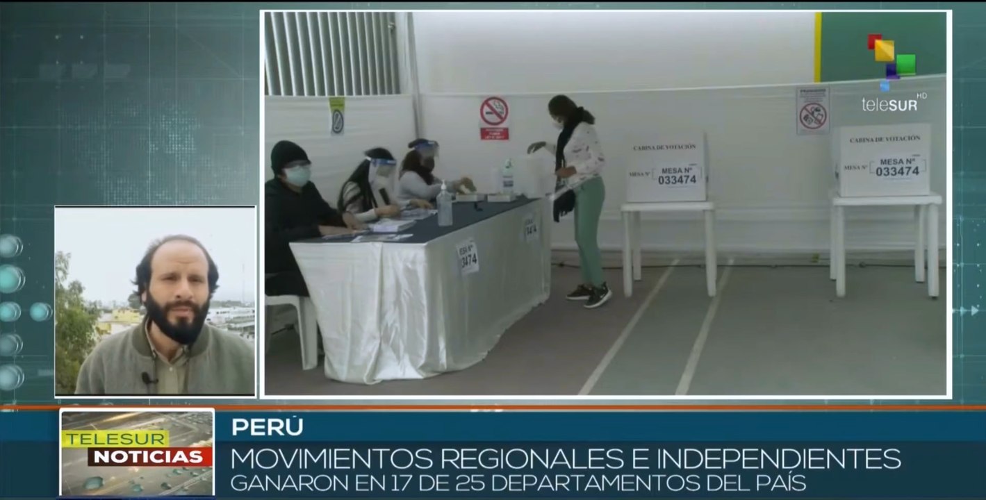 Movimientos regionales e independientes de Perú se imponen en comicios